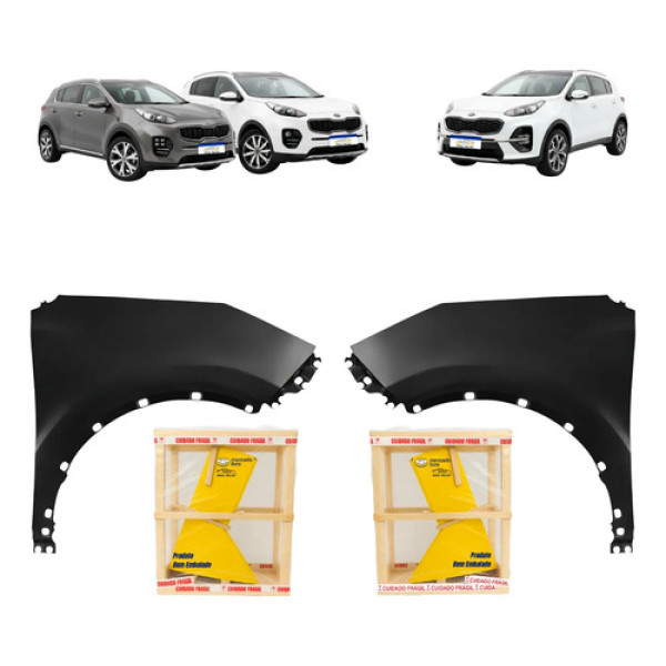 Par Paralama Kia Sportage 2017 2018 2019 20 2021 2022 C/furo