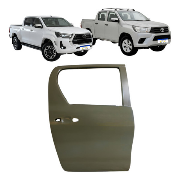 Porta Traseira Hilux 2016 A 2021 2022 2023 2024 2025 L.d Traseira Direita/passageiro Cinza
