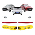 Refletor Traseiro Parachoque Byd Song Plus 2023 24 2025 Par Vermelho Cristal
