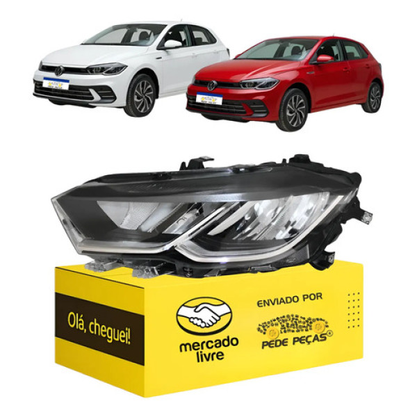 Sinaleira Farol Vw Polo 2023 2024 2025 2026 Full Led L.e Esquerdo/motorista