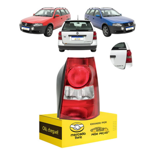 Lanterna Traseira Vw Parati G4 2006 2007 2008 A 2013 Le Esquerdo/motorista Vermelho