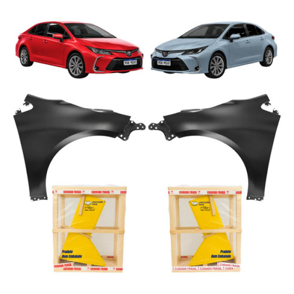 Par Paralama Toyota Corolla 2020 A 2026 Altis Xei Gli Novo