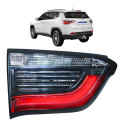 Par Lanterna Jeep Compass 2017 2018 2019 2020 21 C/led Novo Ambos Lados Preto/vermelho/cristal
