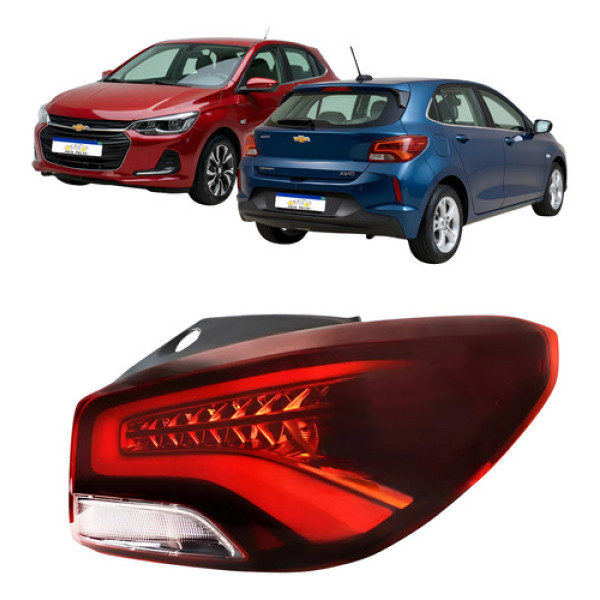Lanterna Direita Gm Onix Hatch 2020 2021 2022 A 2025 C/ Led Direito/passageiro Direito