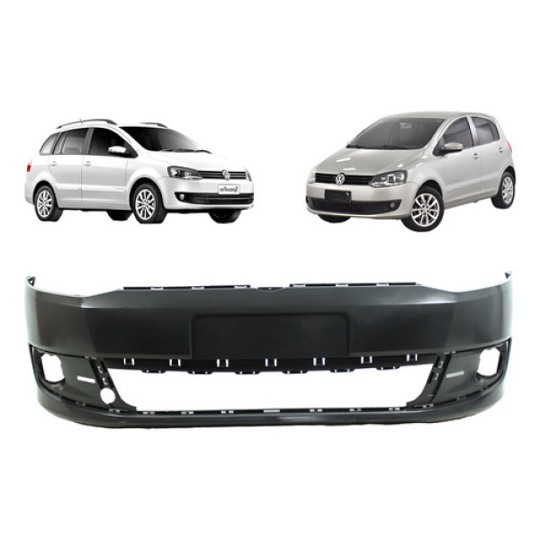 Parachoque Vw Fox Spacefox 2010 2011 2012 2013 2014 Novo Preto
