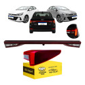 Par Lanterna Canto Tampa Hb20s 2023 24 25 2026 C/led Ld Direito/passageiro Vermelho Cristal