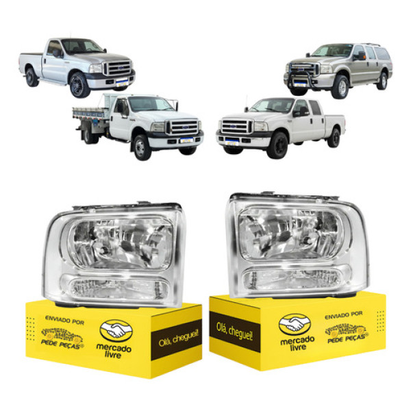 Par Farol F250 F350 F4000 2005 2006 2007 2008 2009 2010 2011 Esquerdo