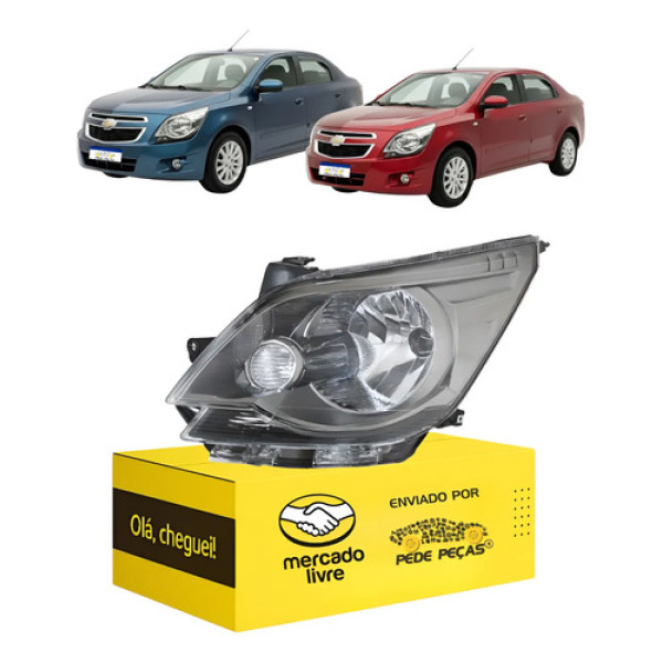 Farol Chevrolet Cobalt 2011 2012 2013 2014 2015 Cromomix L.e Esquerdo/motorista