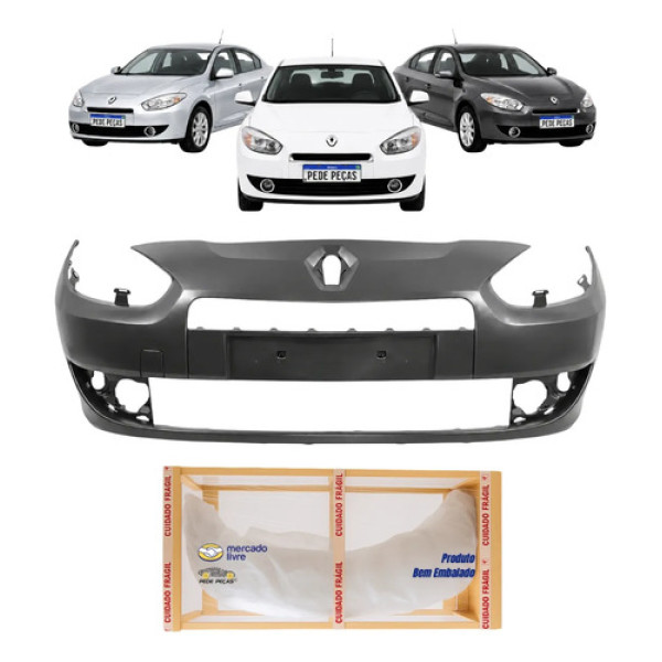 Parachoque Renault Fluence 2011 2012 2013 2014 Novo Preto