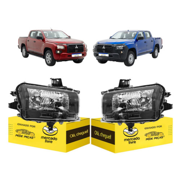 Par Farol Sinaleira Mitsubishi Triton 2026 Manual Novo Ambos Lados