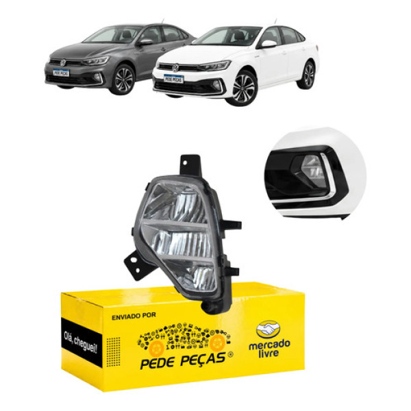 Farol Milha Auxiliar Cibie Vw Virtus 2023 24 25 2026 Le Cristal