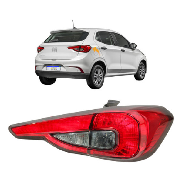 Par Lanterna Fiat Argo 2017 2018 2019 2020 A 2024 Fumê Ld Direito/passageiro Fumê