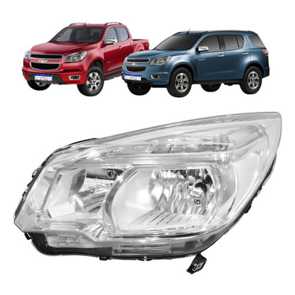 Farol Chevrolet S10 Trailblazer Lt Ls 2012 A 2016 Novo Le Esquerdo/motorista