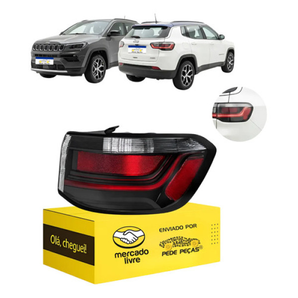 Sinaleira Traseira Canto Jeep Compass 2022 A 2026 C/led Ld Direito/passageiro