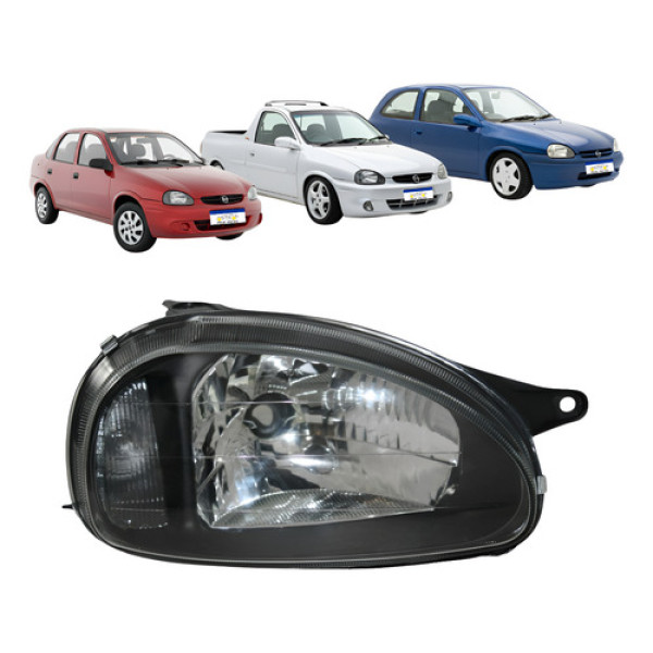 Farol Farol Direito Corsa Classic Wagon Pickup 1994 A 2010 Direito/passageiro