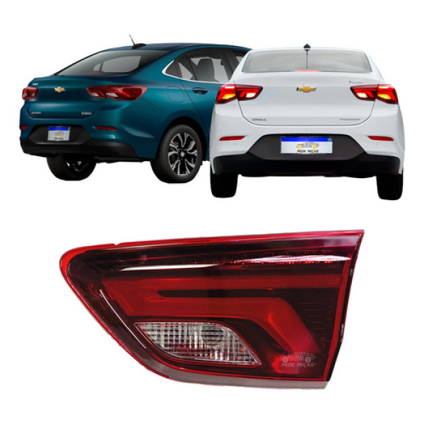 Lanterna Tampa Onix Sedan 2020 2021 2022 2023 24 25 C/led Ld Direito/passageiro Vermelho