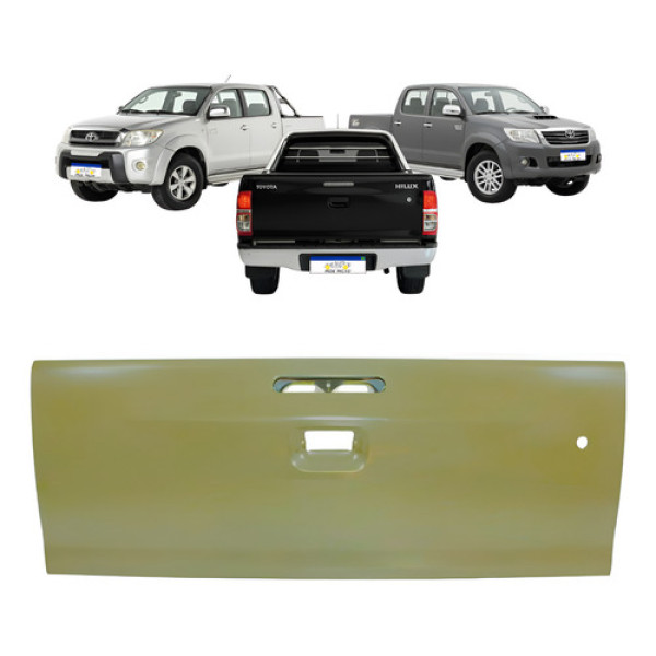 Tampa Traseira Carroceria Hilux 2012 2013 2014 2015 Sr Std Cinza