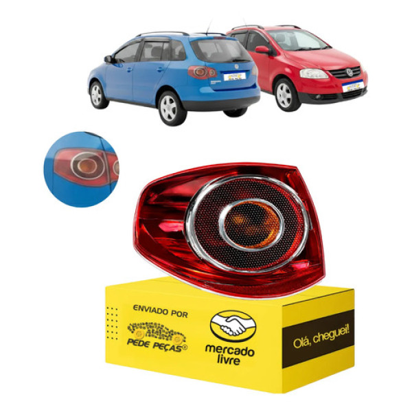 Lanterna Canto Vw Spacefox 2006 2007 2008 2009 2010 Le Esquerdo/motorista