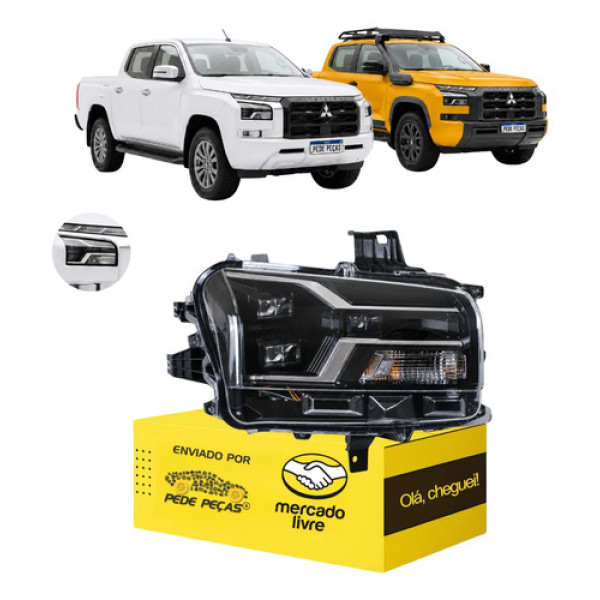 Farol Sinaleira Mitsubishi Triton 2026 Full Led Manual L.d Direito/passageiro