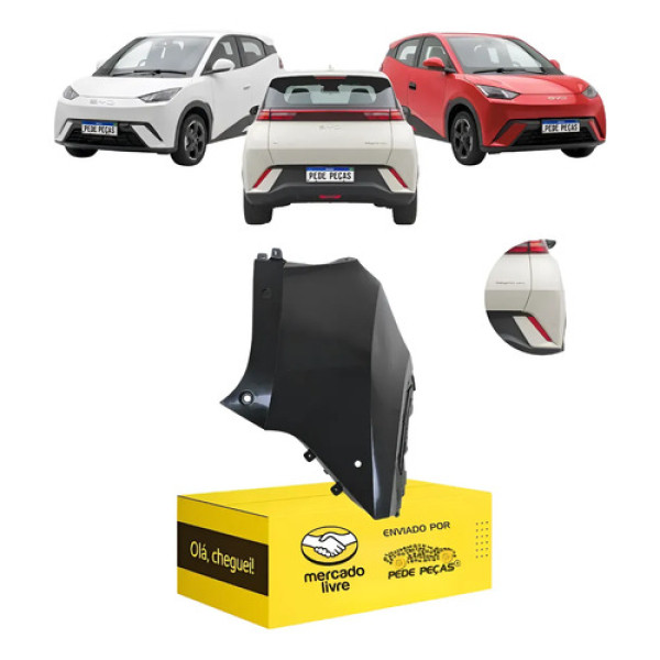 Polaina Parachoque Traseiro Byd Dolphin Mini 2023 A 2026 Ld