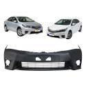 Parachoque Dianteiro Corolla 2014 2015 2016 2017 Com Furo Preto