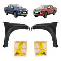 Paralama L200 Triton S/furo Pisca 2021 2022 23 24 2025 Par