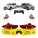 Kit Completo Lanterna Chevrolet Tracker 2020 21 A 2025 S/led Ambos Lados Vermelho Cristal