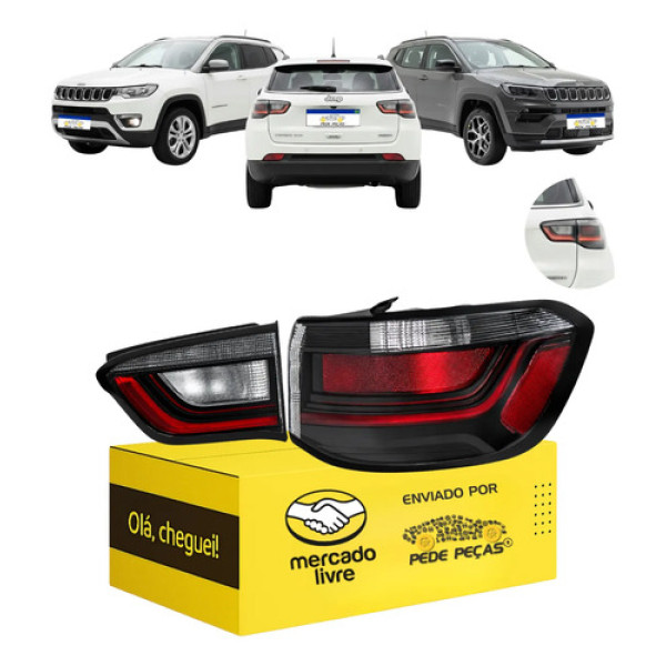 Par Sinaleira Canto Tampa Jeep Compass 2022 A 2026 C/led Ld Direito/passageiro