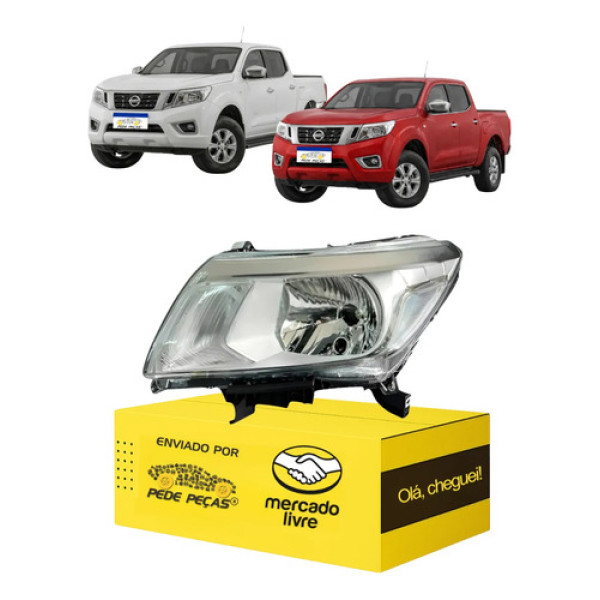 Farol Sinaleira Frontier 2018 2019 20 2021 Foco Simples L.e Esquerdo/motorista