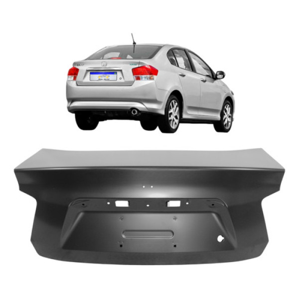 Tampa Traseira Honda City 2009 2010 2011 2012 Nova Preto