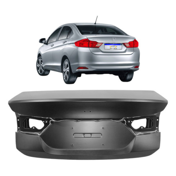 Tampa Traseira Honda City 2015 2016 2017 2018 2019 2020 2021 Preto