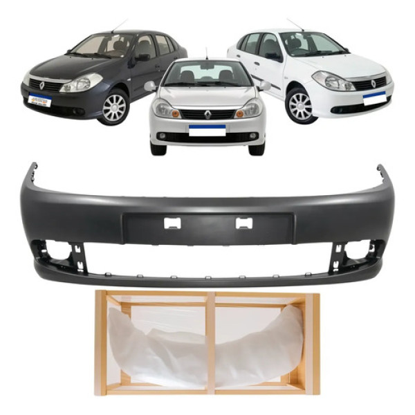 Parachoque Dianteiro Renault Symbol 2010 2011 2012 2013 Novo Preto