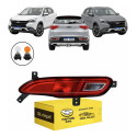 Refletor Parachoque Traseiro Chery Tiggo 7 2019 20 21 2022 Vermelho Cristal Esquerdo/motorista