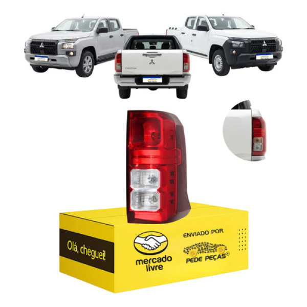 Sinaleira Traseira Mitsubishi Triton 2026 2027 S/led Novo Le Direito/passageiro Vermelho