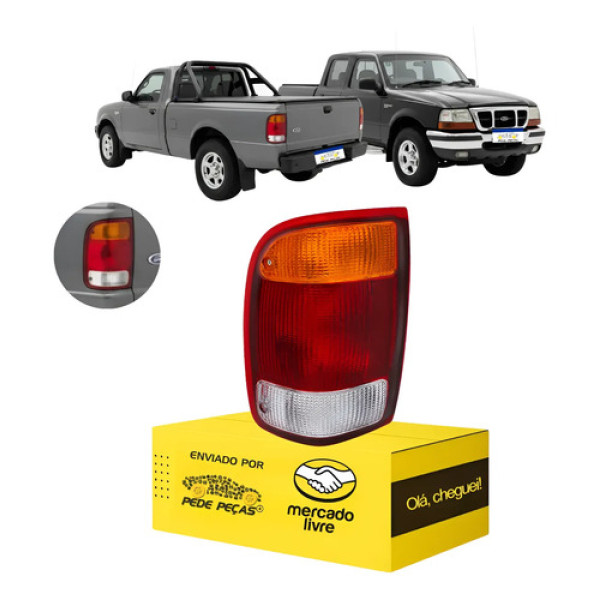 Lanterna Esquerda Traseira Ford Ranger 1998 99 00 01 02 2023 Esquerdo/motorista