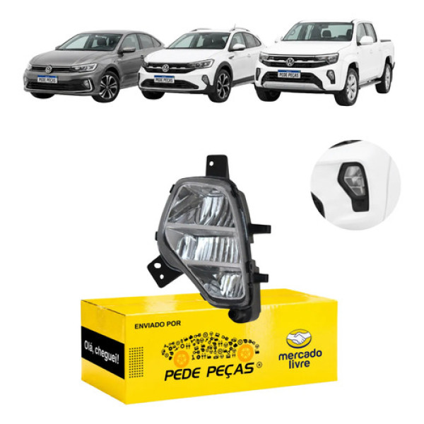 Farol Milha Vw Amarok Nivus Virtus 2020 21 22 23 A 2026 Le Cristal