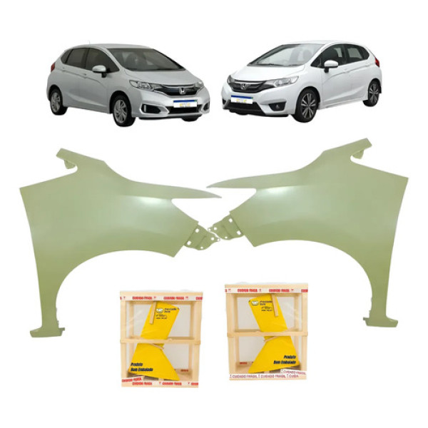 Par Paralama Honda Fit Personal 2015 A 2021 Novo