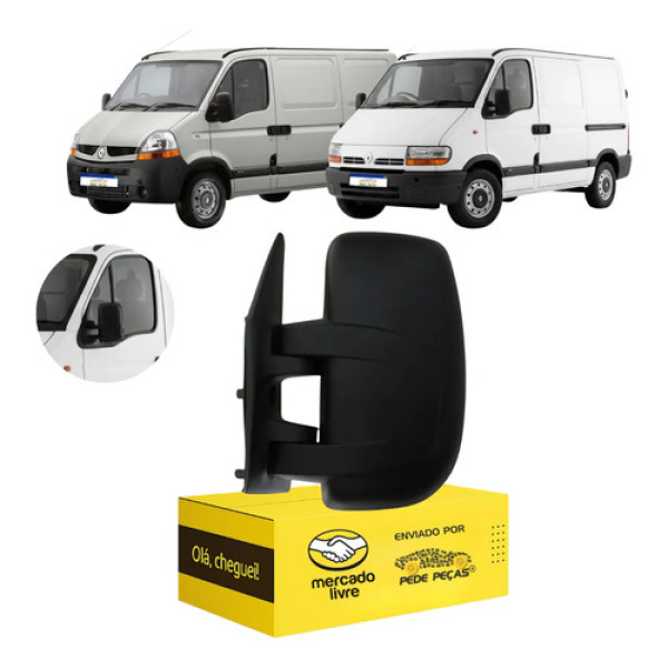 Retrovisor Renault Master 2003 04 05 06 A 2012 Fixo Le