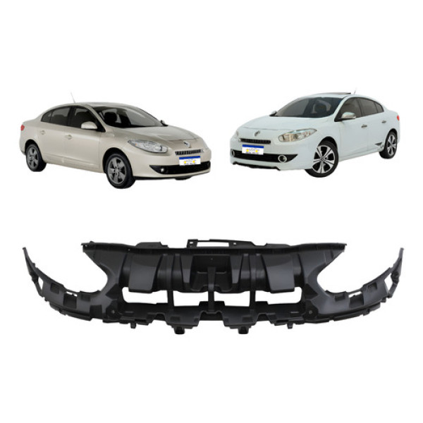 Armadura Interno Renault Fluence 2011 2012 2013 2014 Novo Preto Plástico