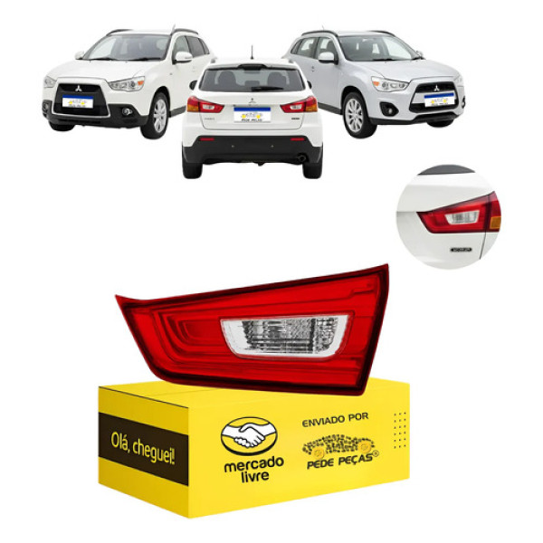 Lanterna Tampa Mitsubishi Asx 2010 2011 2012 2013 A 2022 Ld Direito/passageiro Cristal