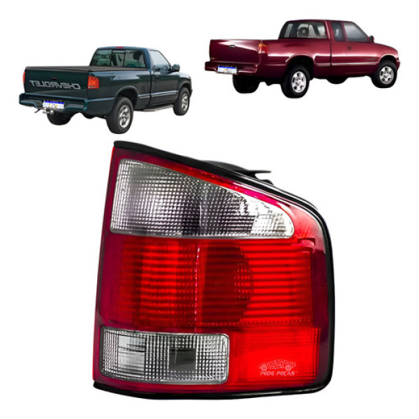 Lanterna S10 1995 1996 1997 1998 1999 2000 Std Dlx Fume Ld Direito/passageiro Fumê