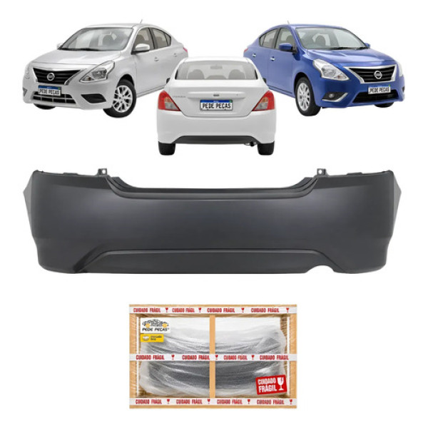 Parachoque Traseiro Nissan Versa 2015 16 17 18 19 2020