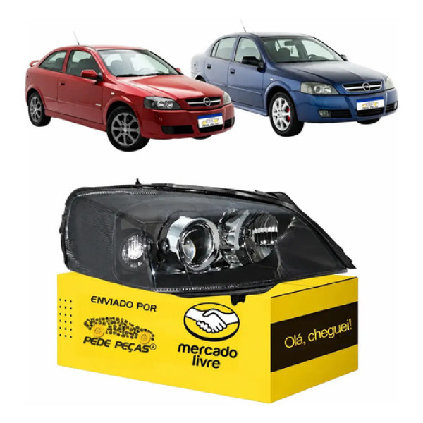 Farol Astra Mascara Negra 2004 05 06 07 2008 2009 2010 2011