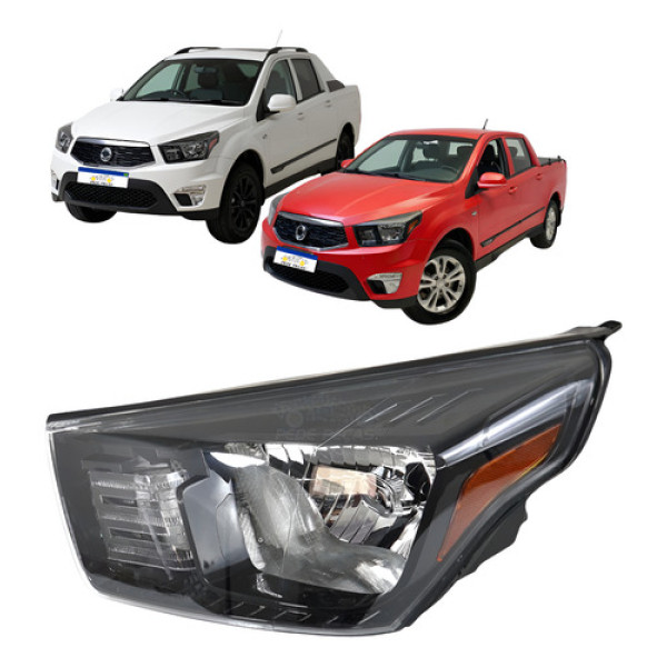 Farol Ssangyong Actyon Sport Dlx 2013 2014 2015 2016 A 2018