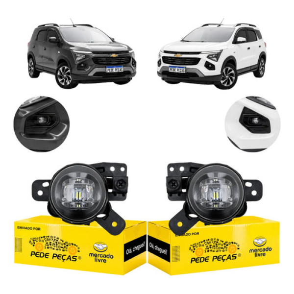 Par Farol Milha Led Gm Spin 2025 2026 Lt Ltz Premier Novo Cristal