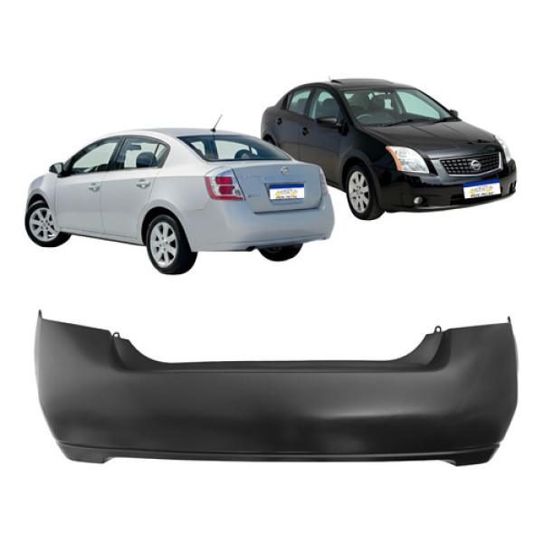 Parachoque Traseiro Sentra S Sl Unique  2008 A 2013 S/sensor