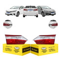 Lanterna Sinaleira Tampa Corolla 2015 2016 2017 C/led Par Ambos Lados Cristal