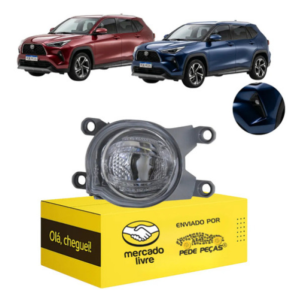 Farol Milha Auxiliar Toyota Yaris Cross 2026 Led Drl Novo Le Cristal