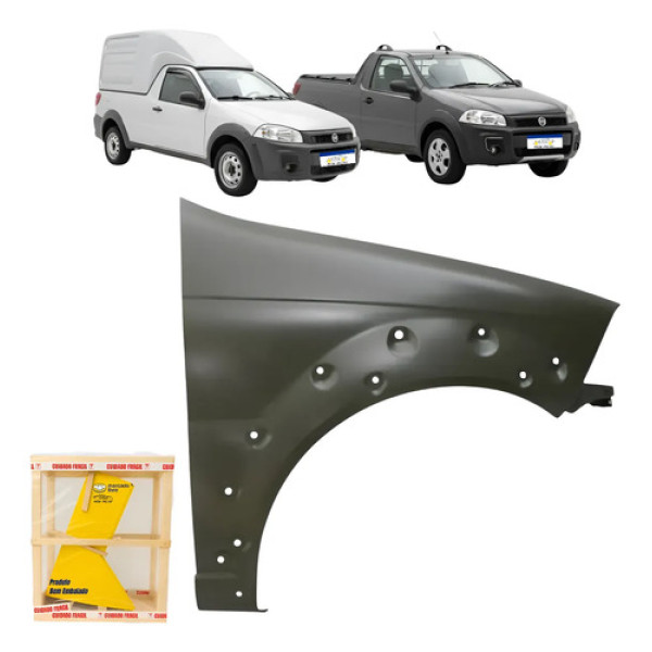 Paralama Fiat Strada Working 2014 2016 2018 A 2020 Ld
