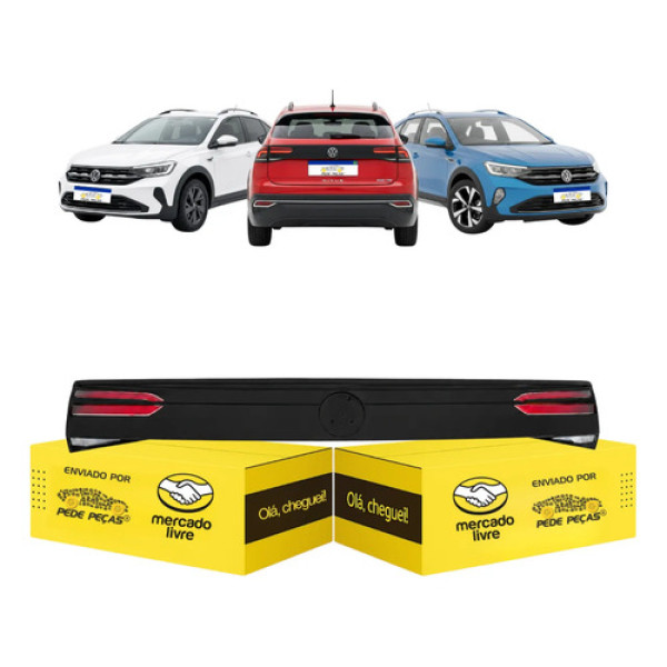Lanterna Central Vw Nivus 2020 2021 22 A 2026 Full Led Nova Ambos Lados Fumê